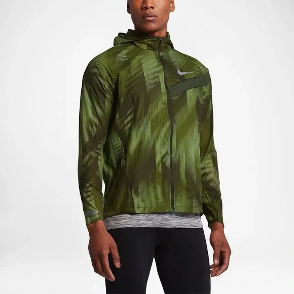 Nike Impossibly Light Running Jacket Hooded Packable Full Zip Reflective Medium - Picture 2 of 13